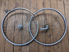 Original Chrome 26" S7 Schwinn Wheel Set, Scripted Front Hub Bendix Coaster Rear