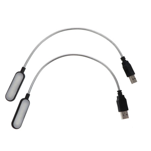 2 szt. Przenośne światło USB do laptopa biurka komputera światła biurka biurka biurka - Zdjęcie 2 z 5