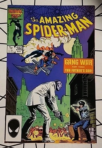 The Amazing Spider-Man #286 (Marvel Comics 1987) Gang War Part Four VF+/NM