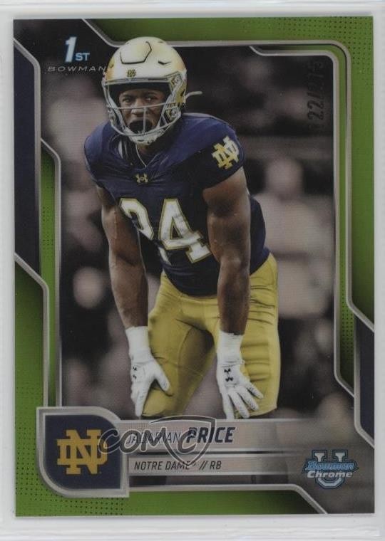 2025 Bowman U Chrome Lime Green Refractor 122/275 Jadarian Price #117 3hd