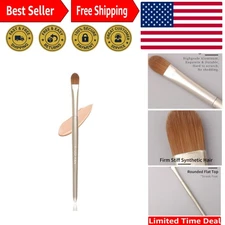 Flat Concealer Brush Under Eye, Concealer Brush, Small Flat Makeup Brushes, U...