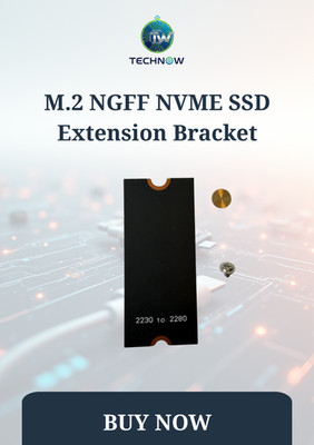 M.2 NGFF NVME SSD Extension Bracket 2230 to 2280 Length Extend Adapter