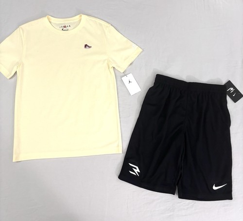 Nike Air Jordan Boys AJ1 Sneaker T-Shirt, 3Brand Mesh Shorts Set LARGE 14 16 NWT - Picture 21 of 21