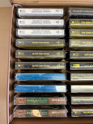 VTG Cassette Tape Lot w 60 Tape Latching Case-Country/Rock/Pop/Religious + - Imagen 8 de 11