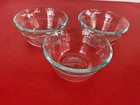 PYREX 463 6oz 175ml Small Custard Cup Bowl  3 Lines - Set of 3
