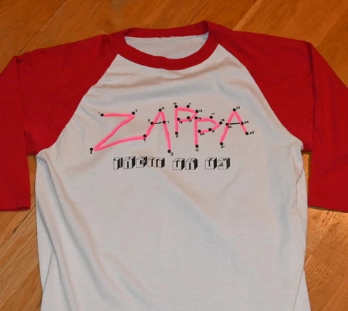 FRANK ZAPPA original concert tour tee shirt M/L 8 1980s vintage concert t-shirt, vintage, single stitch, B+ condition
