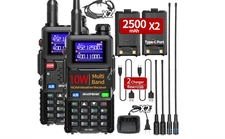 2 Pack BAOFENG Ham Radio Long Range 10W Walkie Talkies USB-C Rechargeable 999CH