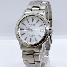 Seiko Spirit Radio Solar Men's Watch White Date Confirmed