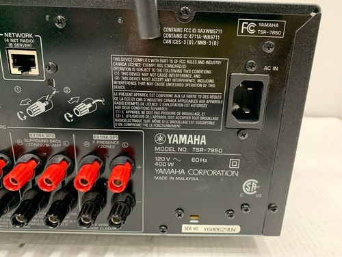 YAMAHA TSR-7850 Ricevitore AV Suono Naturale 7.2 CH 4K Dolby, Bluetooth Wi Fi - Foto 5 di 6