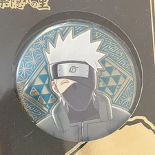 Naruto Shippuden Kakashi Fuji-Q Can Badge Pin Used Japan