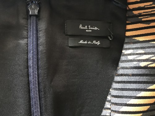 Paul Smith Black Label Silk Blend A-Line Dress, Made in Italy UK 10 EU 38 - £495 - Picture 7 of 8