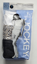 JOCKEY Women's 9 French Cut Cotton Elance Underwear Panties 3 pr White Black