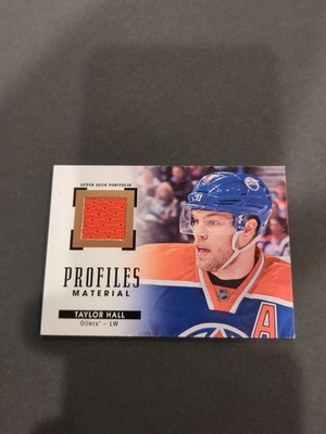 2015-16 Upper Deck Portfolio - Profiles Materials Jerseys Taylor Hall #PM-TH