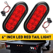 2x 10 Led Trailer Truck 6 Oval Sealed Red Mount Stopturntail Brake Lights Us 2x 10 Led Trailer Truck 6 Oval Sealed Red Mount Stopturntail Brake Lights Us