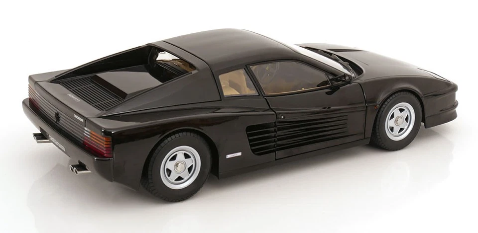 KK Scale 1:12 FERRARI TESTAROSSA BLACK 1986 WITH OPENINGS - KKDC120202 - Immagine 3 di 4