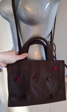 Borsa a mano Laura Biagiotti borsa a mano marrone floreale