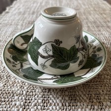 Wedgwood of Etruria  Barlaston Cup  Saucer Set Napoleon Ivy No Chips Or Cracks