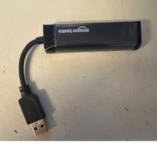 Amazon Basics Gigabit Ethernet Adapter USB 3.0 Type A Male to RJ45 Female Black