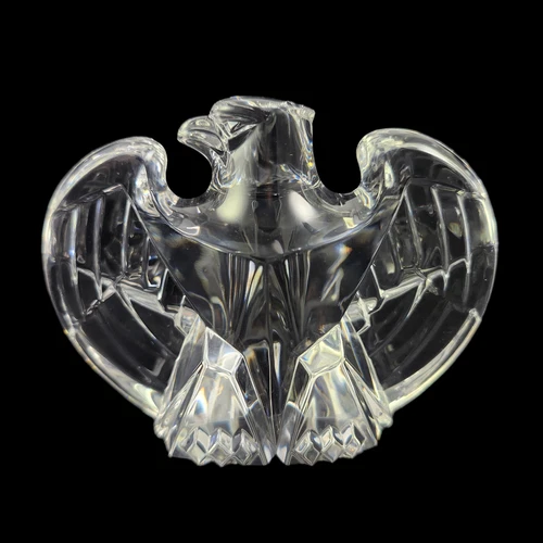 Steuben Signed Crystal American Eagle Bird 8496 Figurine Hand Cooler