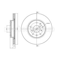 Metelli 2X Bremsscheibe Vorne Ø280 Mm BelüFtet FüR Suzuki SX4 GY 1.6 VVT 2.0