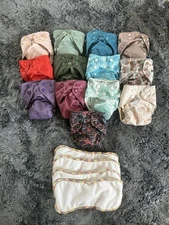 3 Little Dinos Newborn AIO Cloth Diapers and Inserts Bundle
