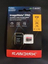 SanDisk 512GB ImageMate Pro microSDXC UHS-1 Memory Card SDSQXBD-512G-AW6KA New