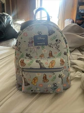 Loungefly Disney Dogs Mini Backpack Disney Dog Characters Floral  New with Tag