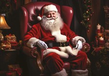 Classic Santa 500-Piece Christmas Jigsaw Puzzle 19"x13"