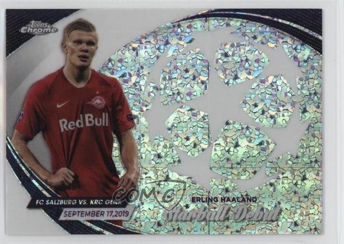 2023-24 Topps Chrome UEFA Club Competitions Starball Debuts Erling Haaland 1d59