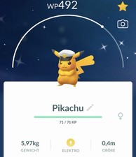   Pokémon Pikachu Kapitänsmütze Shiny Taus...