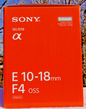 Sony SEL1018 E 10-18mm f/4 OSS Wide Angle Zoom Lens E-Mount NEW BOX NEVER OPENED