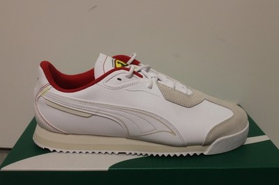 Puma SF Roma S Scuderia Ferrari Herren Sneaker Weiß Rot Größe 42,5 44 45 Neu