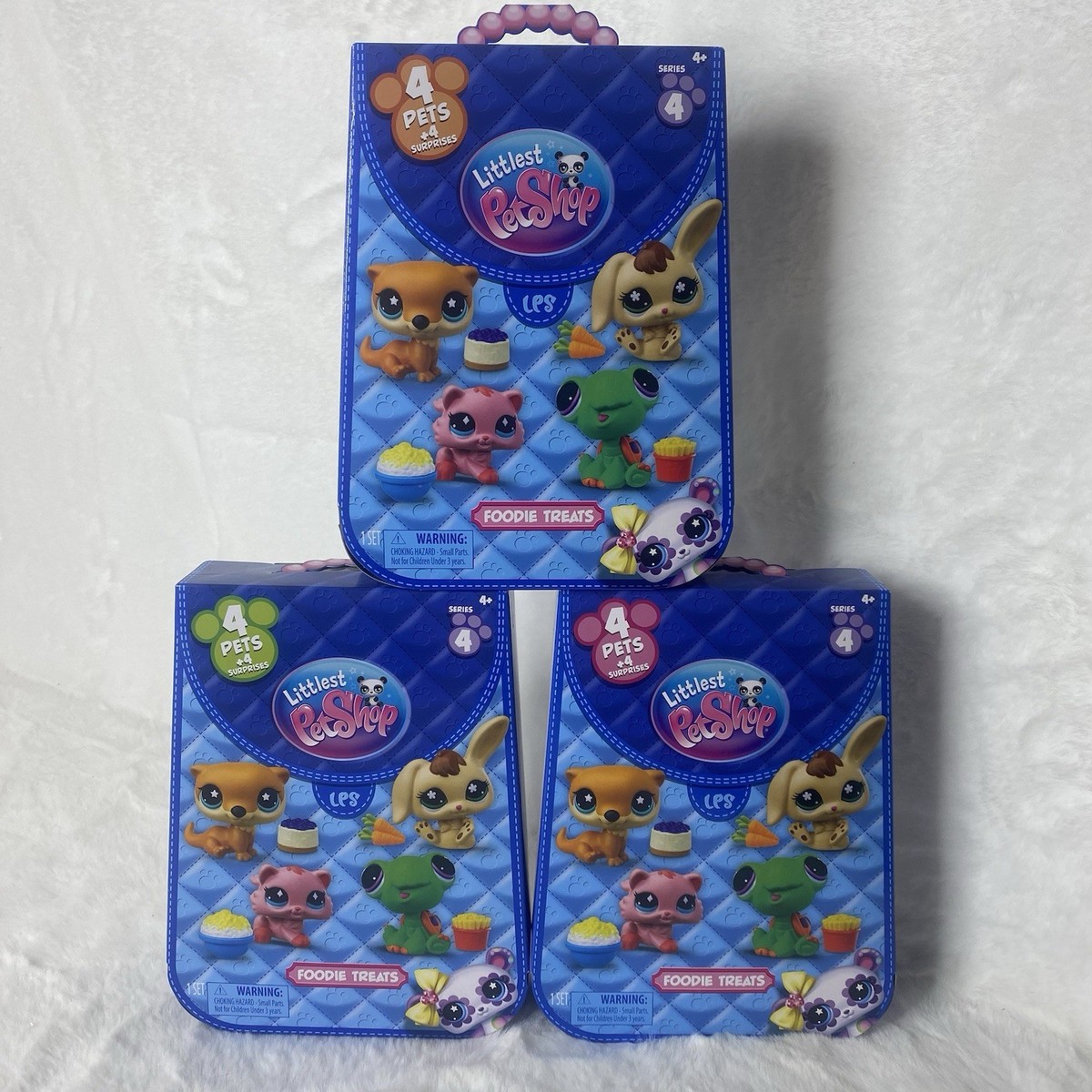 Littlest Pet Shop LPS G7 Series 4 Foodie Treats Orange Pink Green