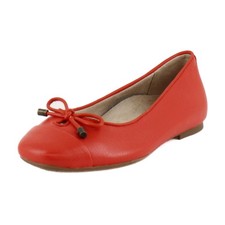 Vionic Klara Women's Flats Cherry Tomato Leather Size 9 M