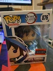 Funko POP! Demon Slayer GIYU TOMIOKA #876 AAA ANIME EXCLUSIVE NEW +Protector NM
