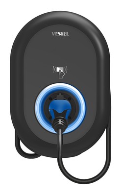VESTEL EVC04-AC11A-T2P HOME PLUS 5 m Wallbox Ladestation für Elektrofahrzeuge, 1