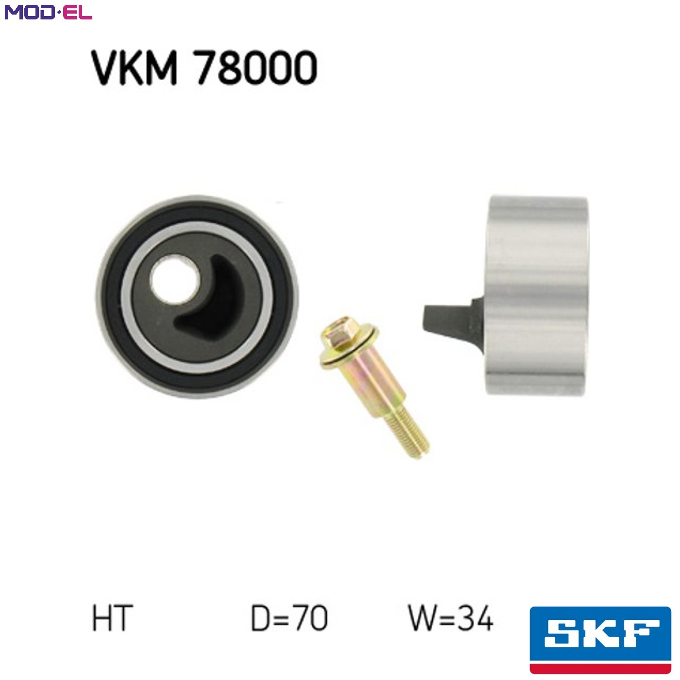 VKM 78000 SKF Tensioner Pulley, timing belt for SUBARU - Image 5