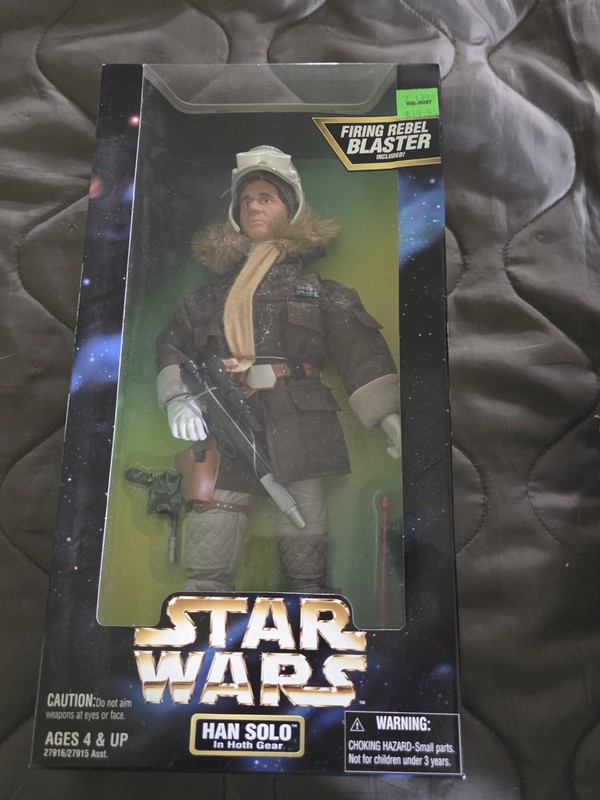 1997 Kenner Star Wars Han Solo In Hoth Action Figure Firing Rebel Blaster Rifle