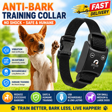 Anti Bark Dog Collar No Shock Vibration Training Collar Rechargeable