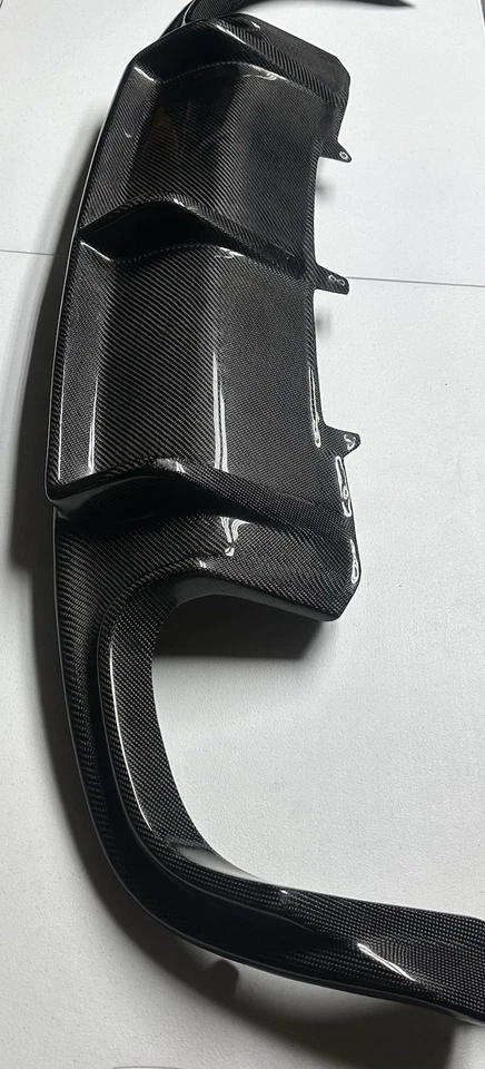 Real Carbon Fiber Rear Bumper Diffuser Lip For Audi A5 Sline S5 B8.5 12-2017 US - Image 2 of 4