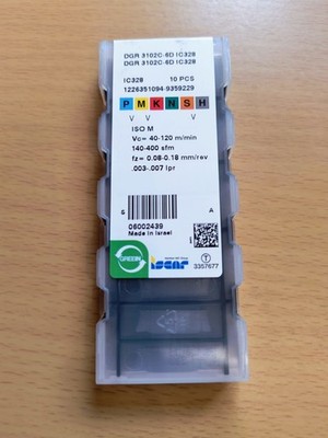 Iscar Originál DGR3102C-6D IC 328/ CARBIDE INSERTS/open box /10 Stück
