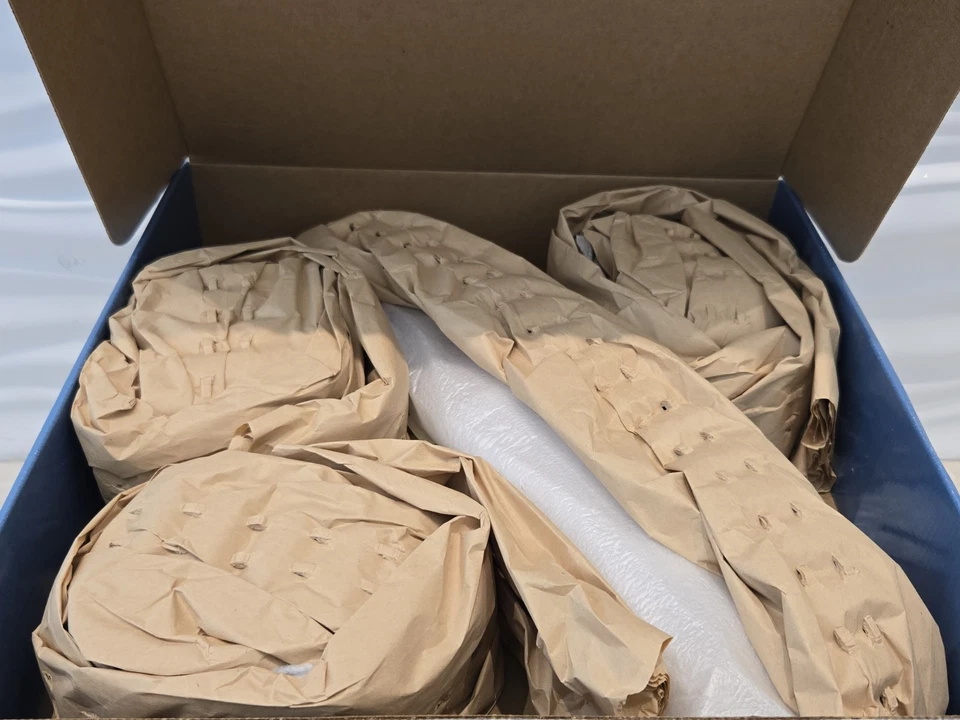 Vintage 1999 Nambe 6271 Trio Condiment Set Wood Base Metal Bowls Neil Cohen New - Image 4 of 4