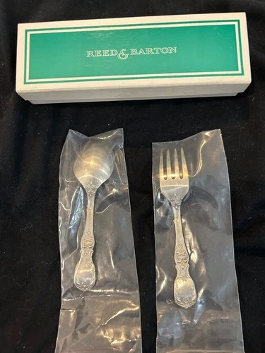 REED BARTON FRANCIS I STERLING BABY FORK SPOON-still in original packagi-*******