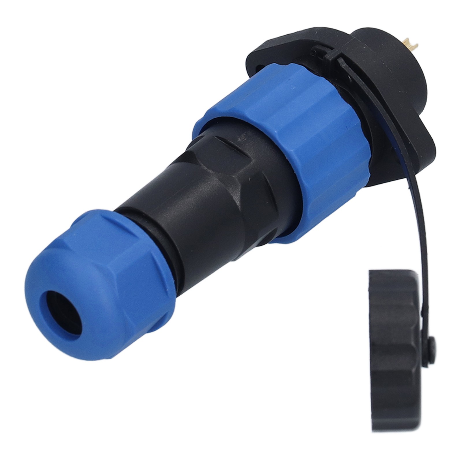 SP16 Flange Waterproof Aviation Plug Socket IP68 Male And Female Butt Joints