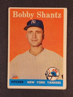 1958 Topps #419 Bobby Shantz EX Yankees
