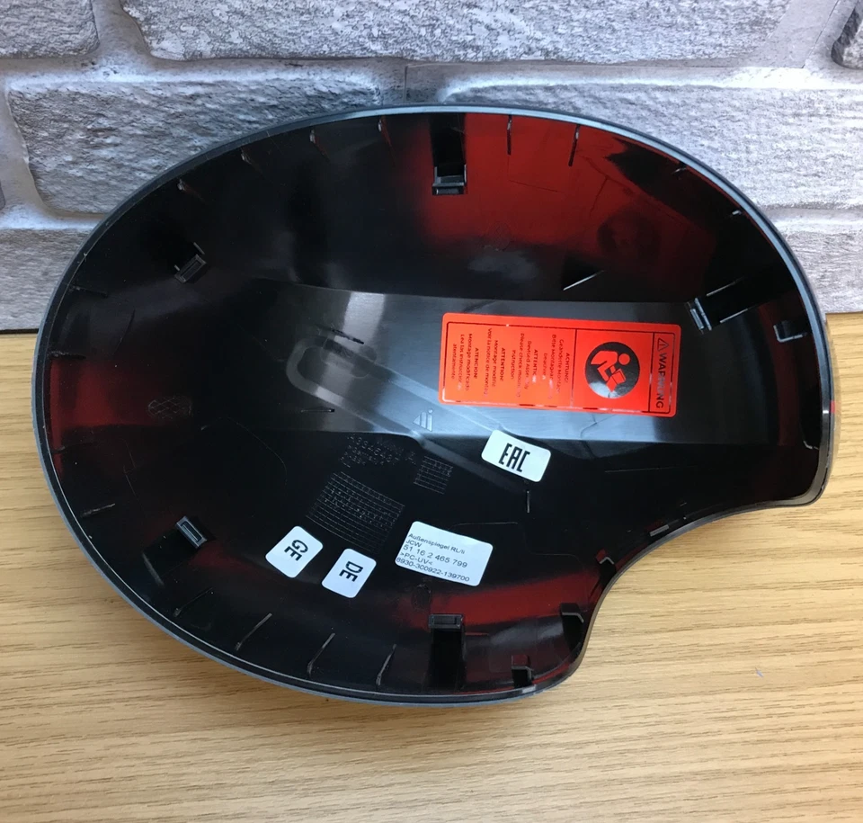 ORIGINALE MINI F55 F56, JCW Ala Specchio Cover Tappo 51162465799 SOLO SINISTRA, RHD.  lana - Immagine 4 di 4