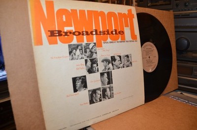 NEWPORT BROADSIDE; 1963 VANGUARD 79144 VG++ LP; BOB DYLAN, JOAN BAEZ, PHIL OCHS