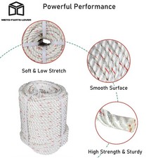 1/2" 150' Double Braid Polyester Arborist Bull Rope Pulling Rigging Line 5850Lbs