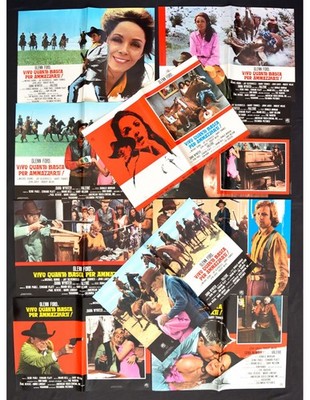 Fotobuste VIVO QUANTO BASTA PER AMMAZZARTI Western Original Film Poster