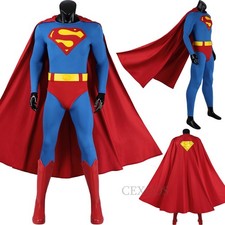 Christopher Reeve Costume 1978 Cosplay Costume Halloween Outfit Superhero Suit